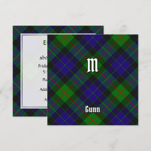 Convite Clan Gunn Tartan