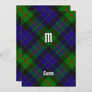 Convite Clan Gunn Tartan