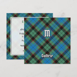 Convite Clan Guthrie Tartan