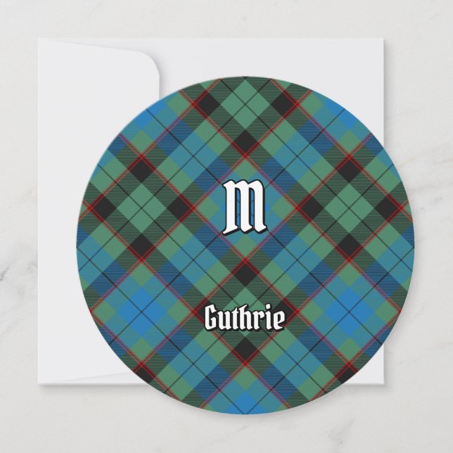 Convite Clan Guthrie Tartan (Frente)