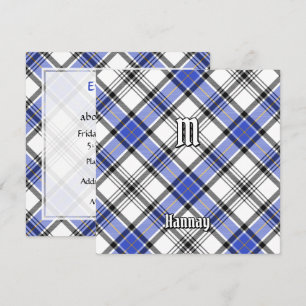 Convite Clan Hannay Tartan