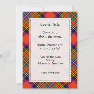 Convite Clan Hepburn Tartan