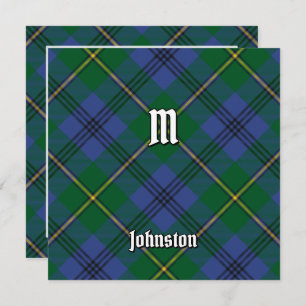 Convite Clan Johnston Tartan