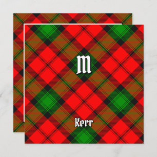 Convite Clan Kerr Tartan