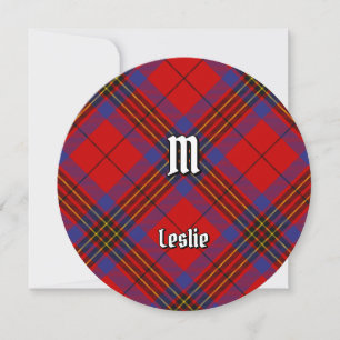 Convite Clan Leslie Red Tartan