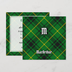 Convite Clan MacArthur Tartan