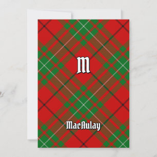 Convite Clan MacAulay Tartan