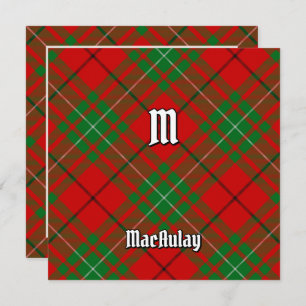 Convite Clan MacAulay Tartan