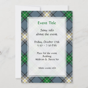 Convite Clan MacDowall Tartan