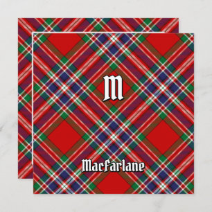 Convite Clan MacFarlane Red Tartan