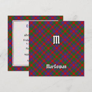 Convite Clan MacGowan Tartan