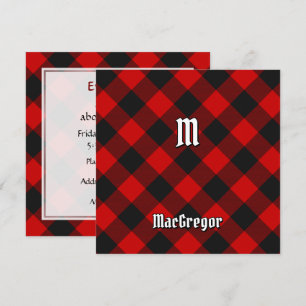 Convite Clan MacGregor Rob Roy Tartan