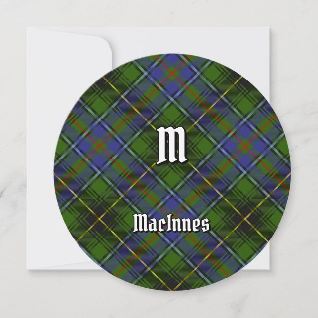 Convite Clan MacInnes Tartan (Frente)
