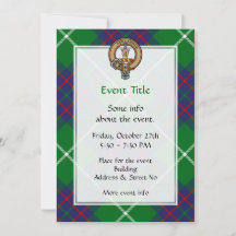 Clan MacIntyre Crest sobre Tartan