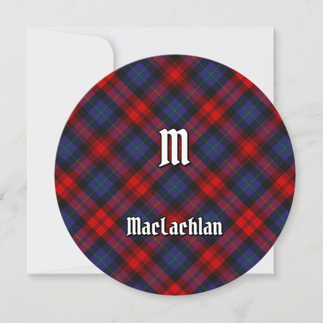 Convite Clan MacLachlan Tartan (Frente)