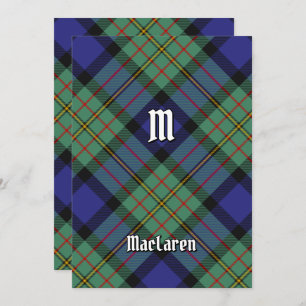 Convite Clan MacLaren Tartan