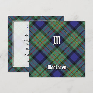 Convite Clan MacLaren Tartan