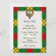 Clan MacMillan Crest sobre Tartan