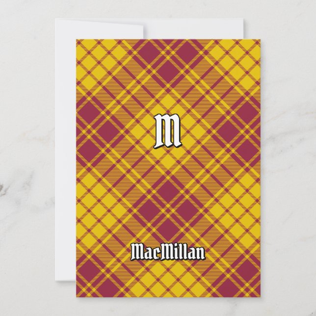 Convite Clan MacMillan Dress Tartan (Frente)