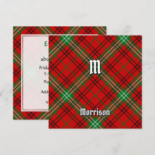 Convite Clan Morrison Red Tartan