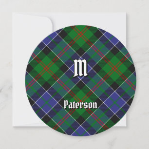 Convite Clan Paterson Tartan