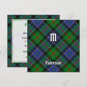 Convite Clan Paterson Tartan