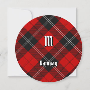 Convite Clan Ramsay Red Tartan