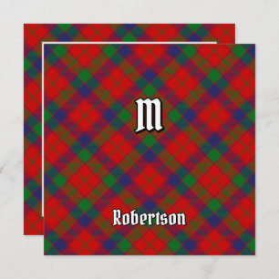 Convite Clan Robertson Tartan