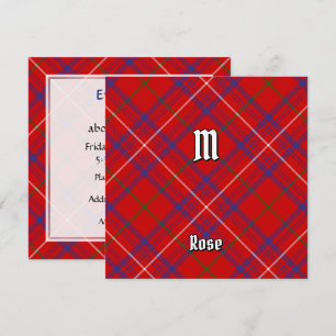 Convite Clan Rosa Tartan