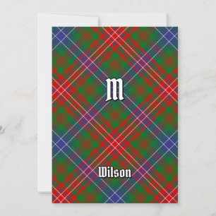 Convite Clan Wilson Modern Tartan