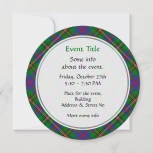 Convite Clan Wood Tartan