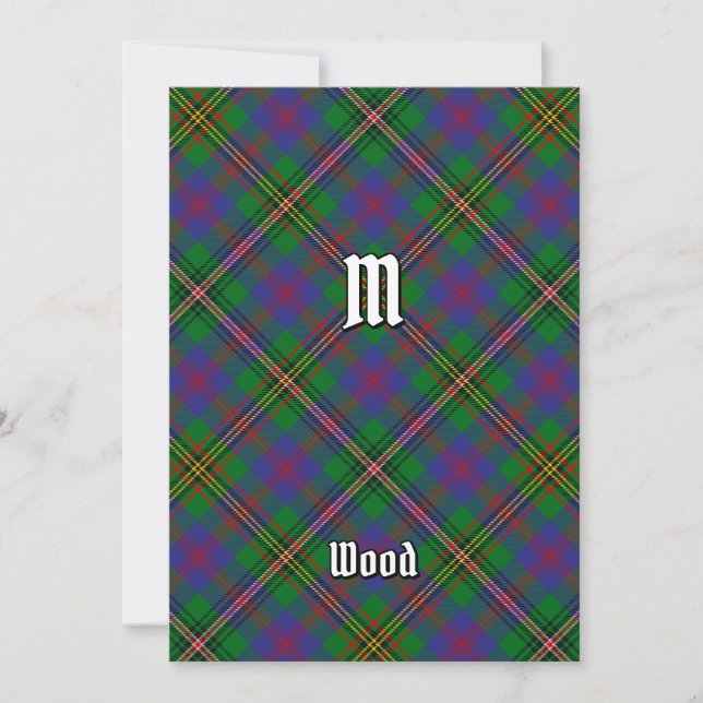Convite Clan Wood Tartan (Frente)