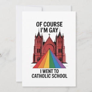 Convite Claro que sou gay, eu estudei numa escola católica