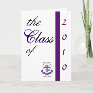 Convite class of 2010 graduation invitation