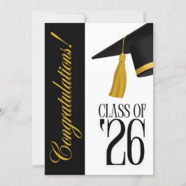 Convite Class of 2026 Graduation Party Invitation