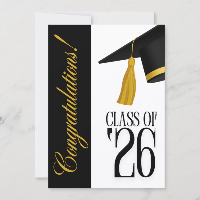 Convite Class of 2026 Graduation Party Invitation (Frente)