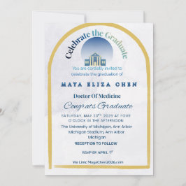 Convite Class of 2026 Graduation Party Invitation | Purple