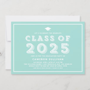Convite Classe Azul de Tipografia de Graduação 2020