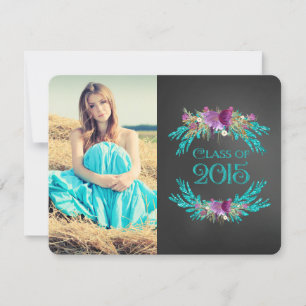 Convite Classe Chalkboard de Graduação 2015