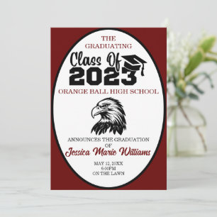 Convite Classe Crimson e Negra de Graduação 2023