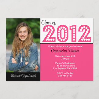 Convite Classe de 2012 Pink Graduation SCROLL DOWN para 20