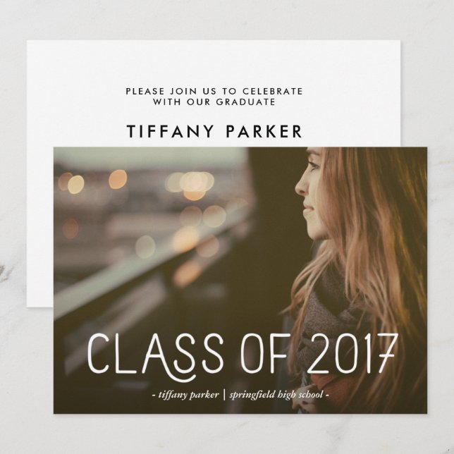 Convite Classe de 2017 | Partido de Fotografia Moderna par (Frente/Verso)