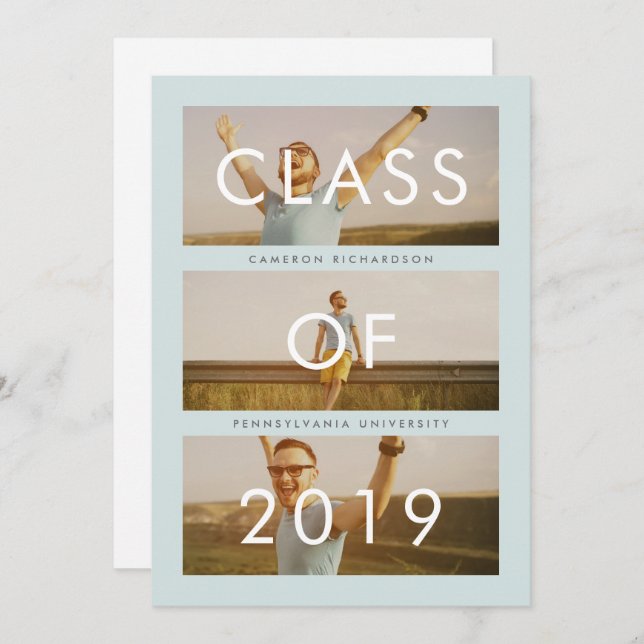 Convite Classe de 2019 | Festa de formatura de Fotografias (Frente/Verso)