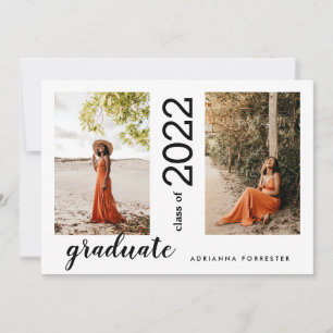 Convite Classe de 2022   Formando moderno - Duas fotos