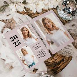 Convite Classe de 2023 | Três Festas de Formando Rosa-Blus