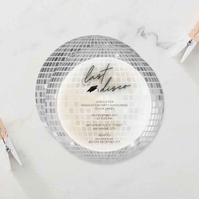 Convite Classe de 2024, última festa de formatura de disco (Frente/Verso In Situ)