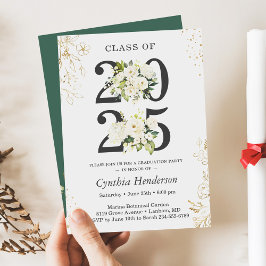 Convite Classe de 2025 Festa de formatura oral verde