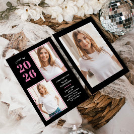 Convite Classe de 2025 | Festa de Foto Rosa e Formando Pre