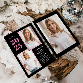 Convite Classe de 2025 | Festa de Foto Rosa e Formando Pre