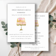 Classe de Culinária de Padaria de Bolo com Aquarel